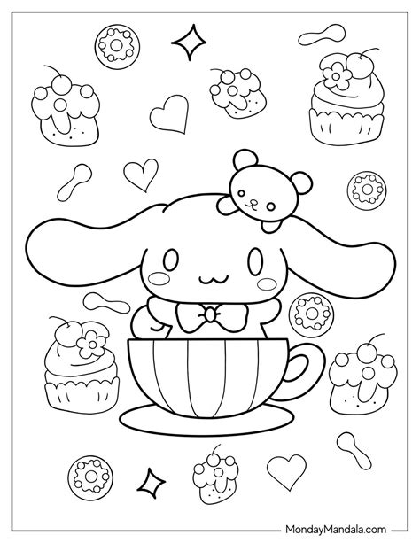 cinnamon roll from hello kitty|cinnamon roll from hello kitty coloring sheet.